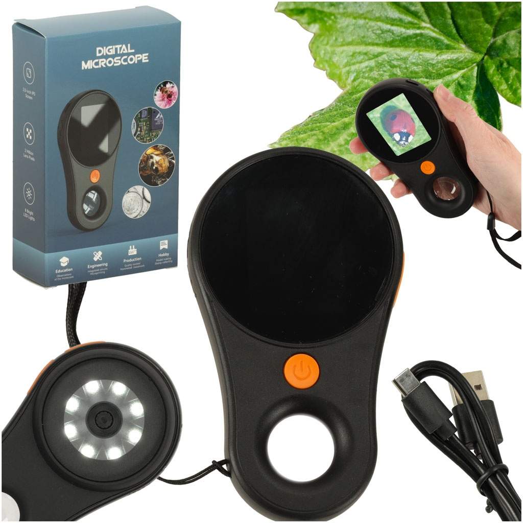 Digital mikroskop lup forstørrelse 500x 2Mpx