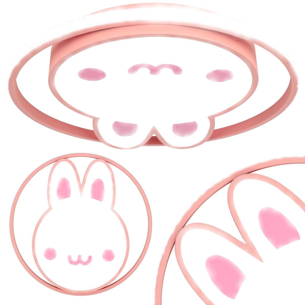 LED loft plafond bunny væglampe fjernbetjening