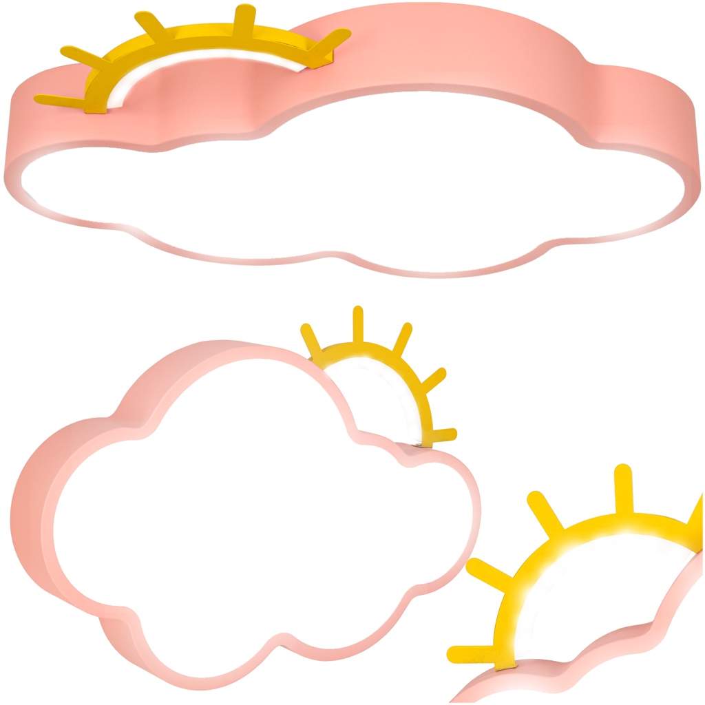 LED takplafond molnvägglampa rosa | Hem & Hobby | Pryloteket