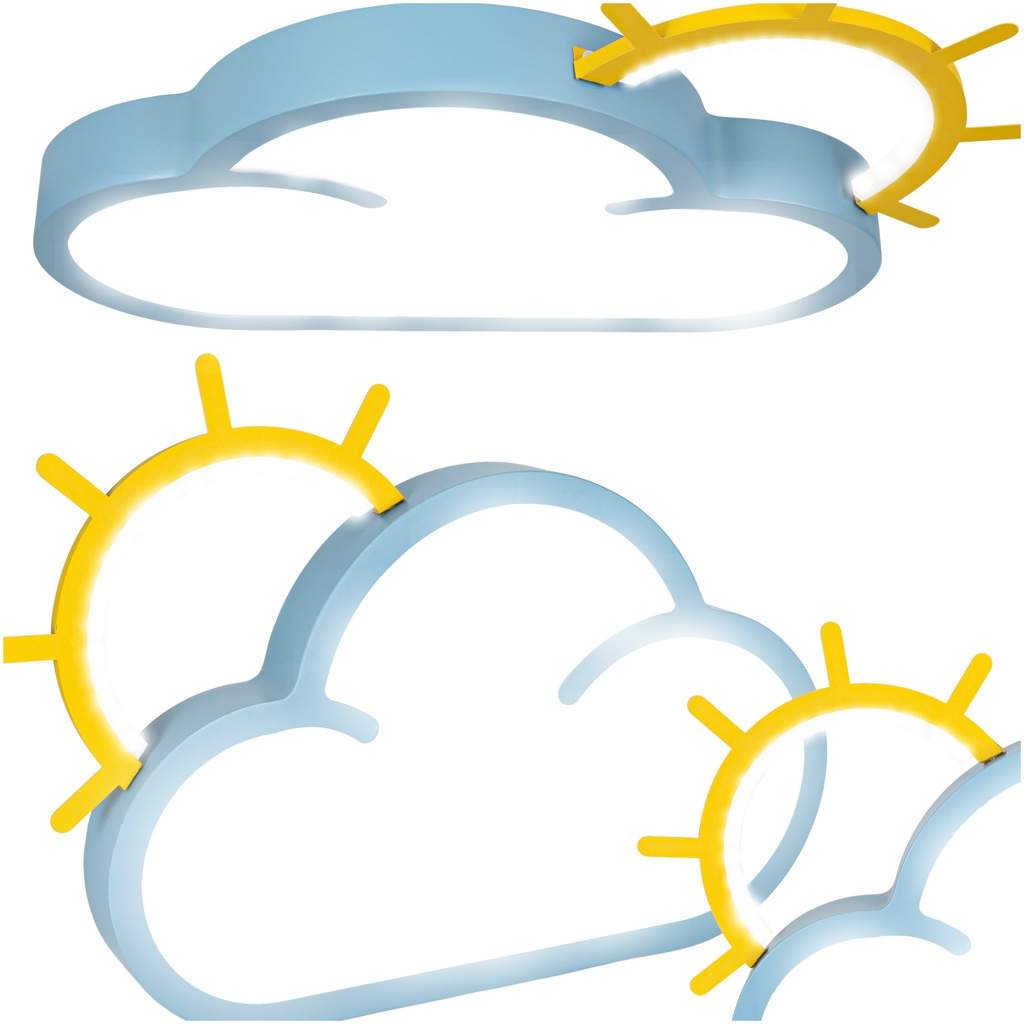 Takplafond LED-vägglampa molnblå | Hem & Hobby | Pryloteket