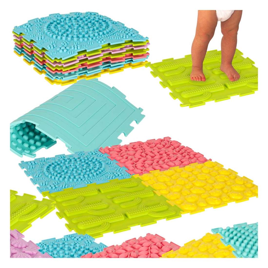 Montessori ortopedisk sensorisk pusselmatta | Leksaker & Spel - Leksaker - Pussel | Pryloteket