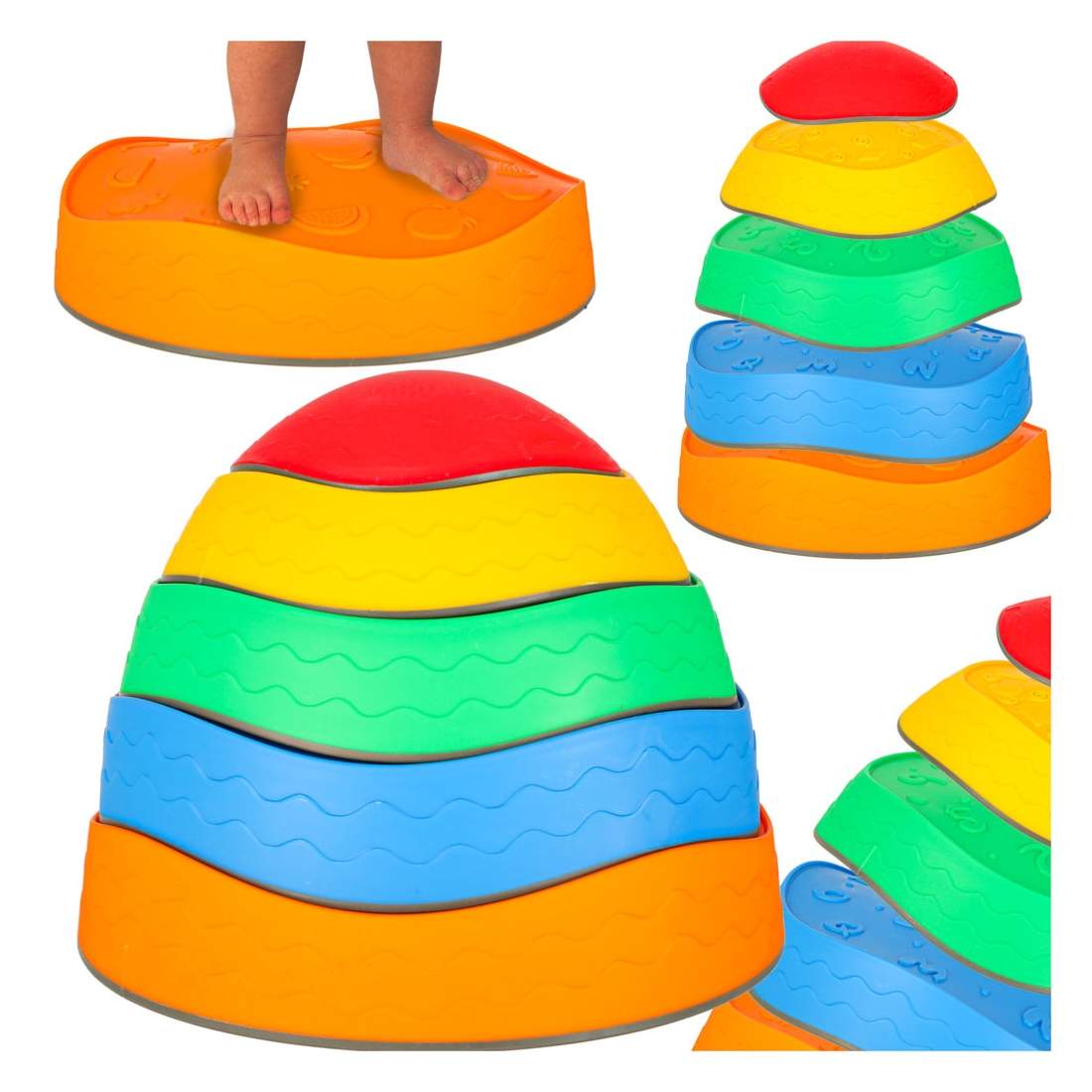 Sensorisk väg Stenar för balansträning | Sport & Fritid - Träning | Pryloteket