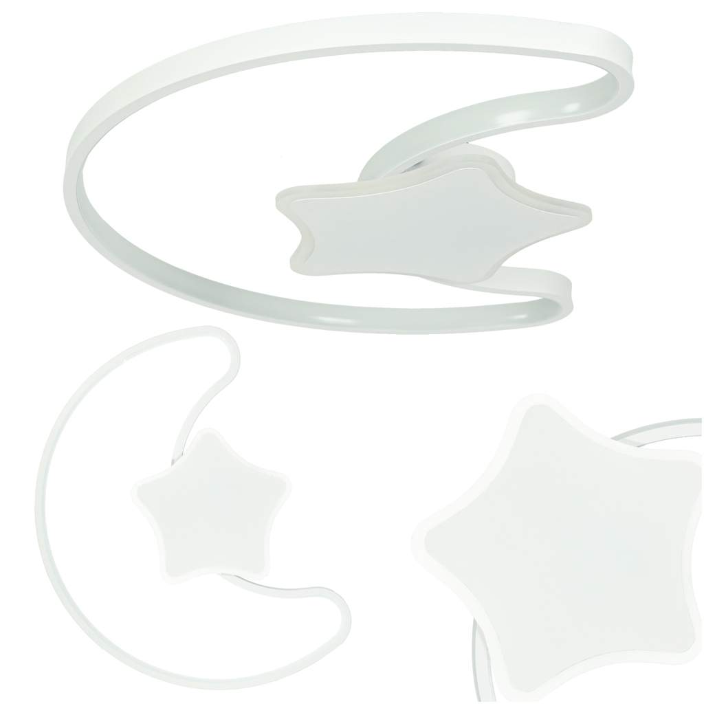 Takplafond LED vägglampa moon fjärrkontroll | Hem & Hobby | Pryloteket