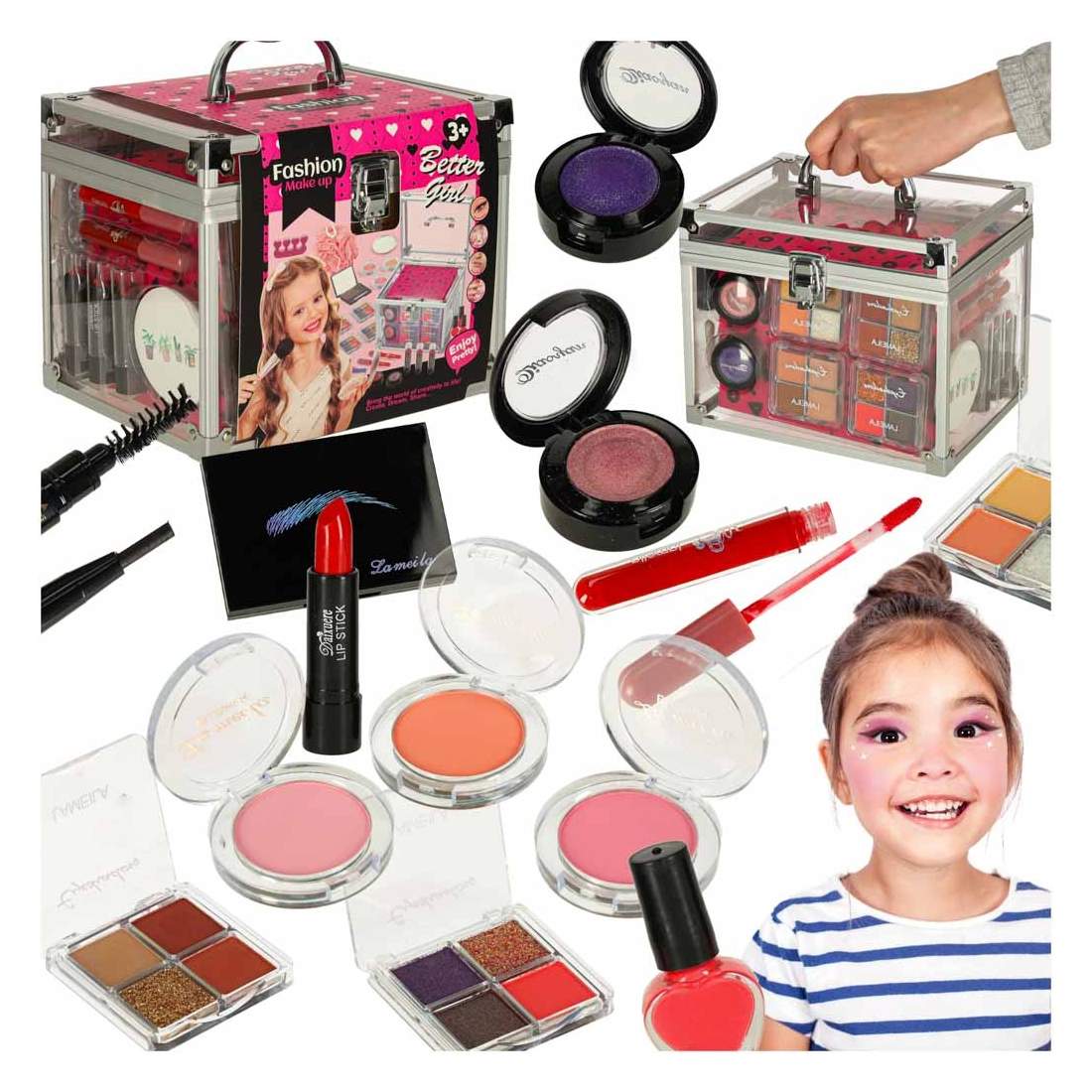 Sminkset för barn XXL fodral | Hälsa & Skönhet - Smink & Tillbehör - Smink | Pryloteket