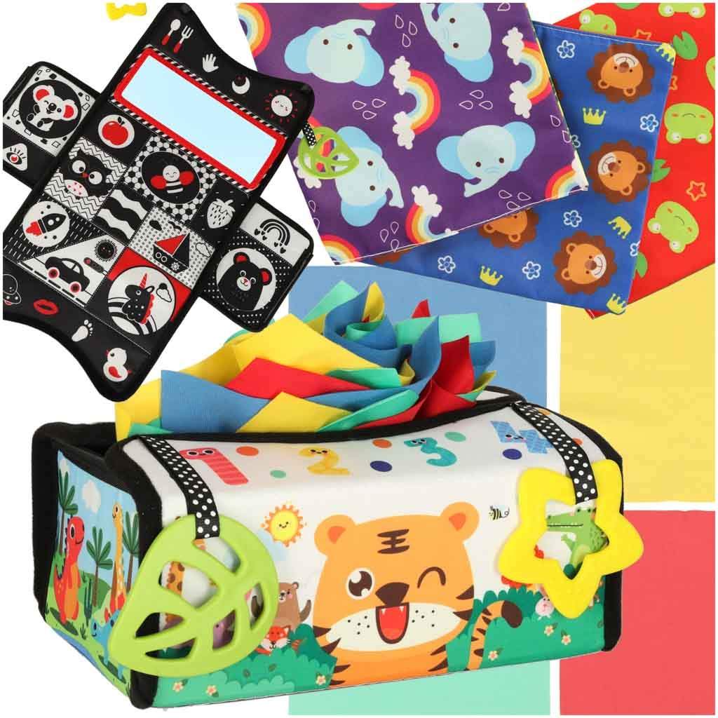 Montessori sorterar tissue box matta 2in1 | Hem & Hobby | Pryloteket