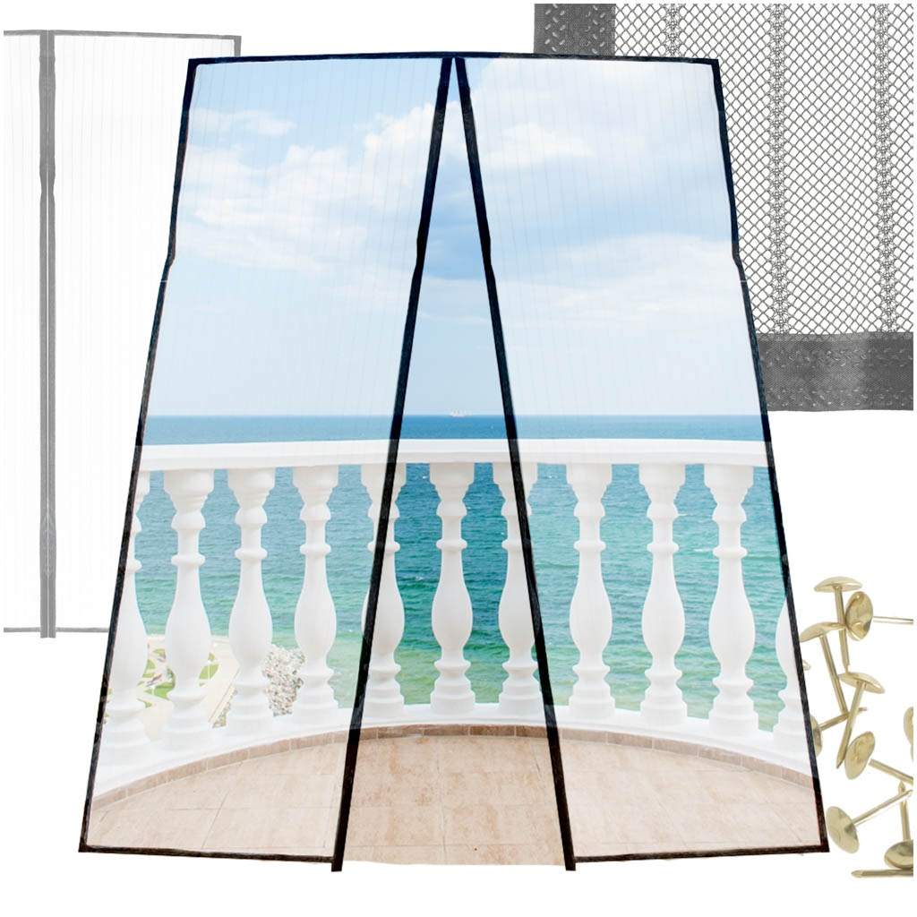 Magnetiskt myggnät för fönsterdörr 100x210cm | Hem & Hobby | Pryloteket