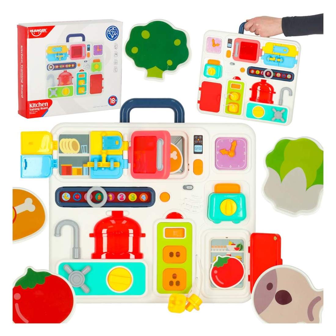 Köksklocka för manipulationstavla i plast | Hem & Hobby - Hem & Hushåll - Kök - Köksredskap - Lock | Pryloteket