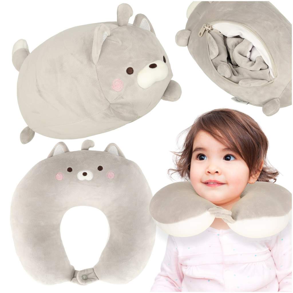 Rejsepude 2i1 kornet under nakken maskot kat