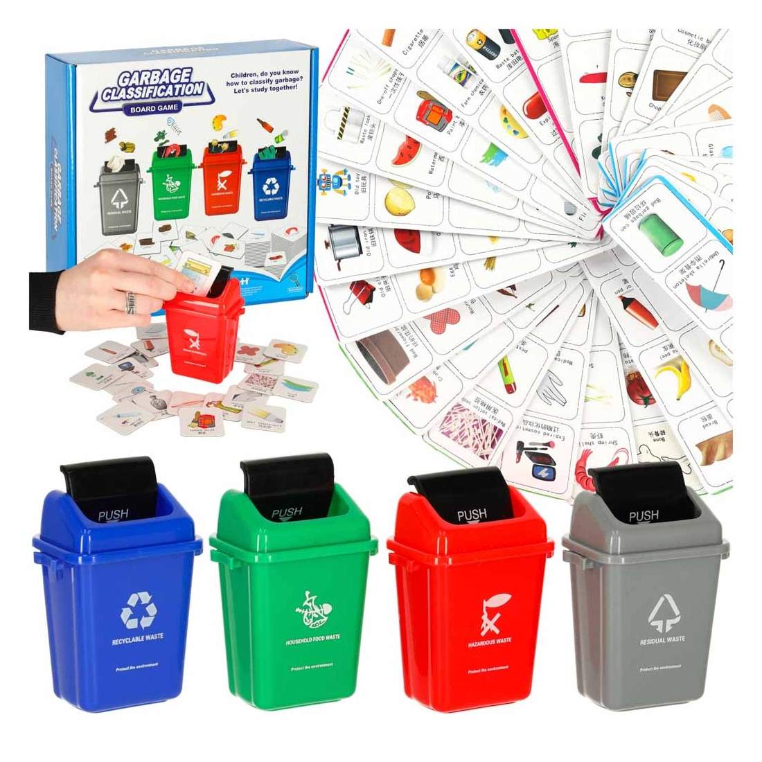 Avfallssegregation pedagogiskt pusselspel | Leksaker & Spel - Leksaker - Pussel | Pryloteket