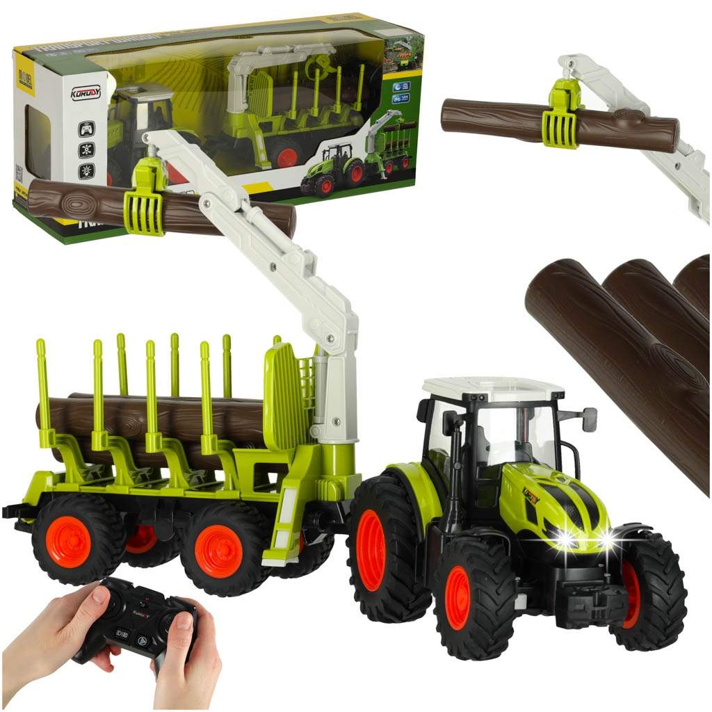 RC landbrugstraktor med 2,4G lift