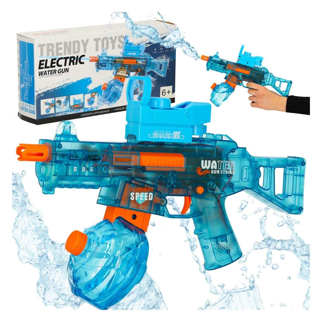 Elektrisk vattenpistol belyst 350 ml | Hem & Hobby | Pryloteket