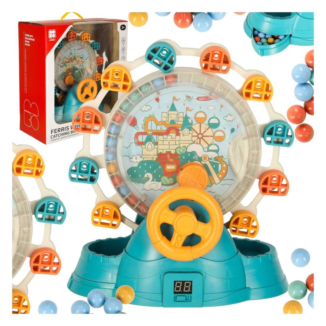 Pariserhjulskarusell med rattfångande bollar | Leksaker & Spel - Leksaker - Övriga Leksaker - Bollar | Pryloteket
