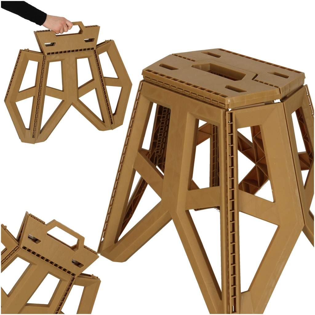 Turist folde skammel kaki