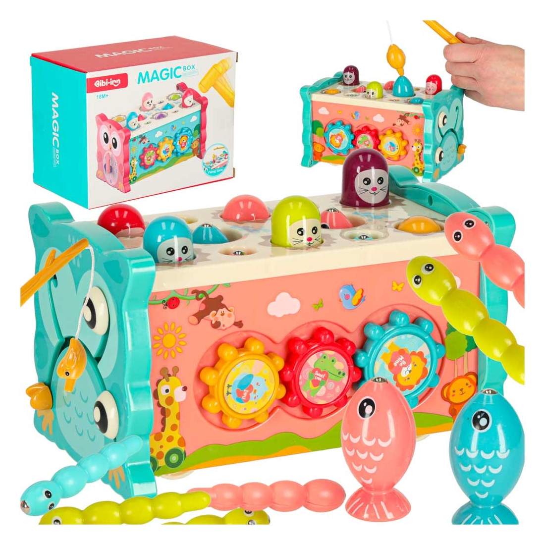 Sensorisk leksak magisk låda pounder 8in1 blå | Hem & Hobby | Pryloteket