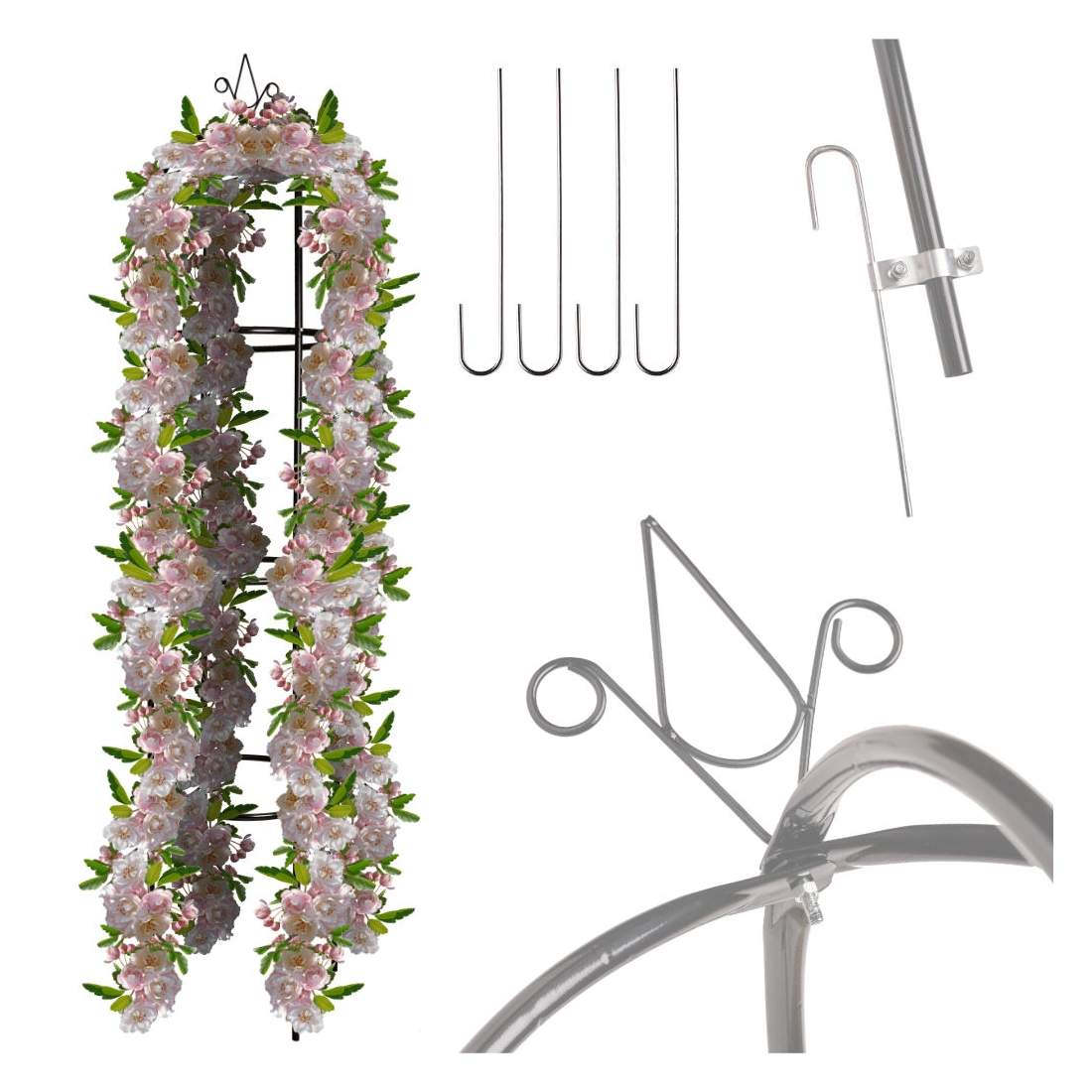 Blomsterstöd för trädgårdspergola i metall | Hem & Hobby - Hem & Hushåll - Trädgårdsartiklar - Pergola | Pryloteket