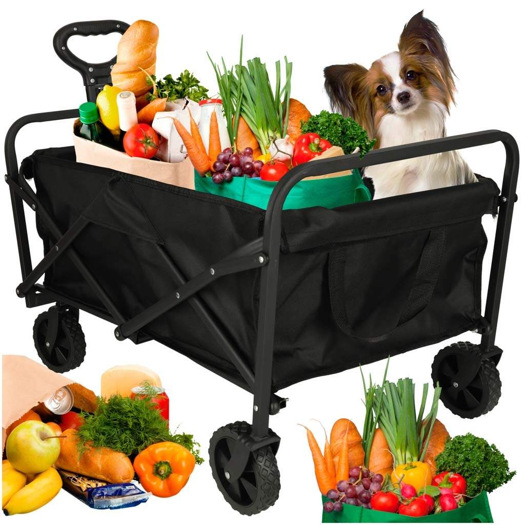 Sammenklappelig rejsevogn til indkøb