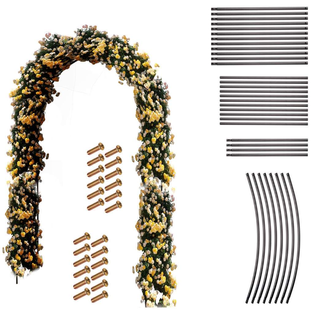 Metal havepergola blomsterbue 240 cm