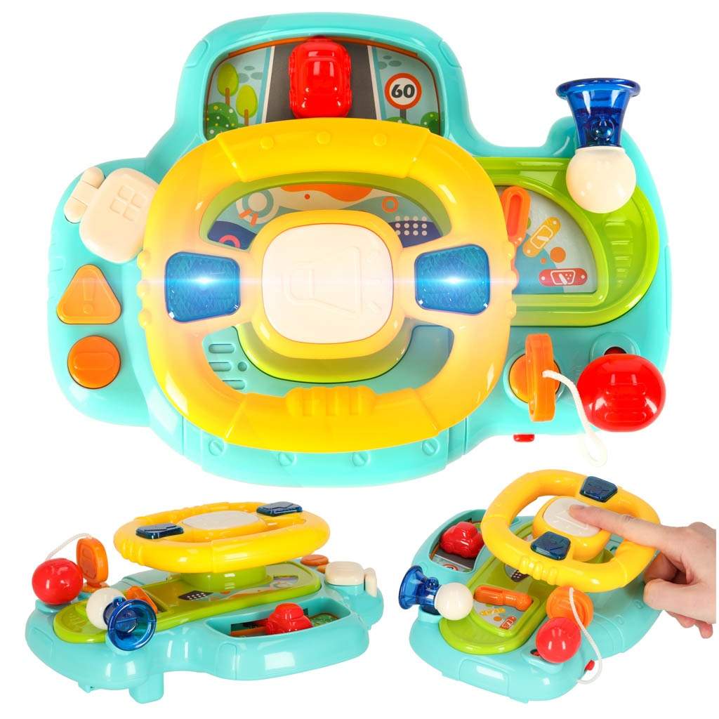 Interaktiv ratmusik lyder blåt