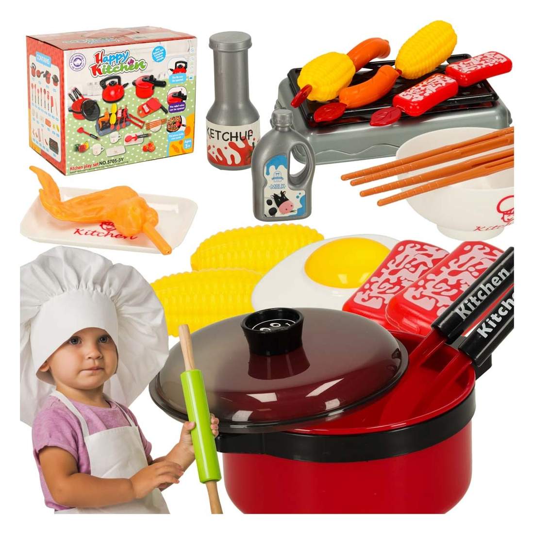 Set med kökstillbehör grytor och stekpannor 35st | Elektronik - Tillbehör Mobil & Surfplatta - Mobiltillbehör - Mobilkablar - Tillbehör | Pryloteket