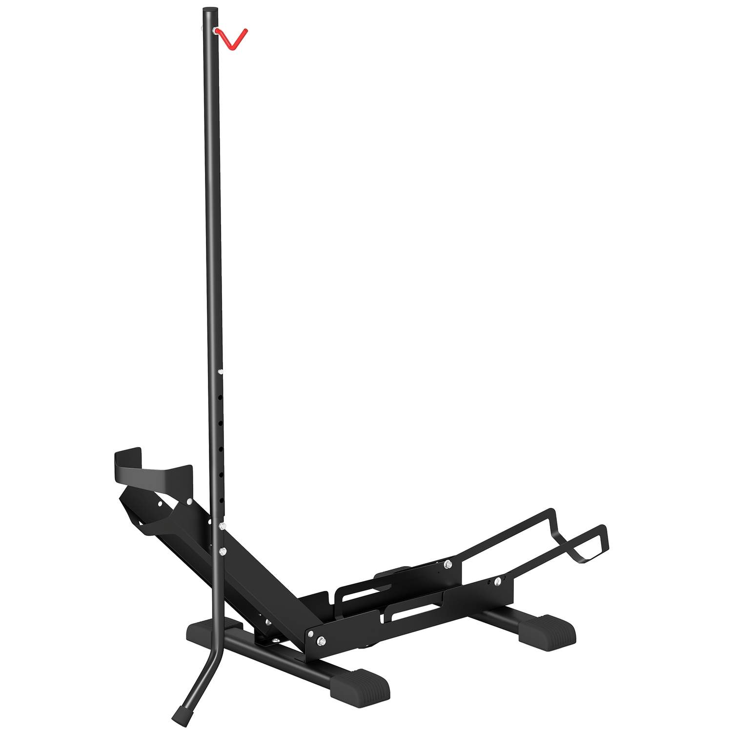 Cykelstativ til cykler cykelholder i stål med 80 mm dækbredde 75 x 41 x 81H cm sort