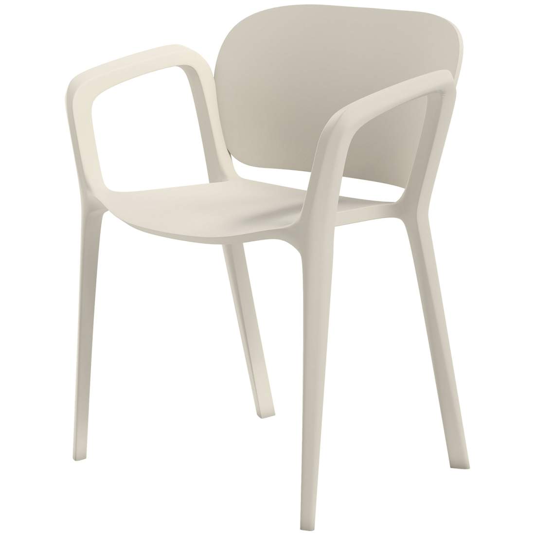 Trädgårdsstolset med 4 väderbeständiga trädgårdsstolar gjorda av staplingsstol i plast med armstöd ryggstöd som kan belastas upp | Hem & Hobby - Hem & Hushåll - Kök - Servering | Pryloteket