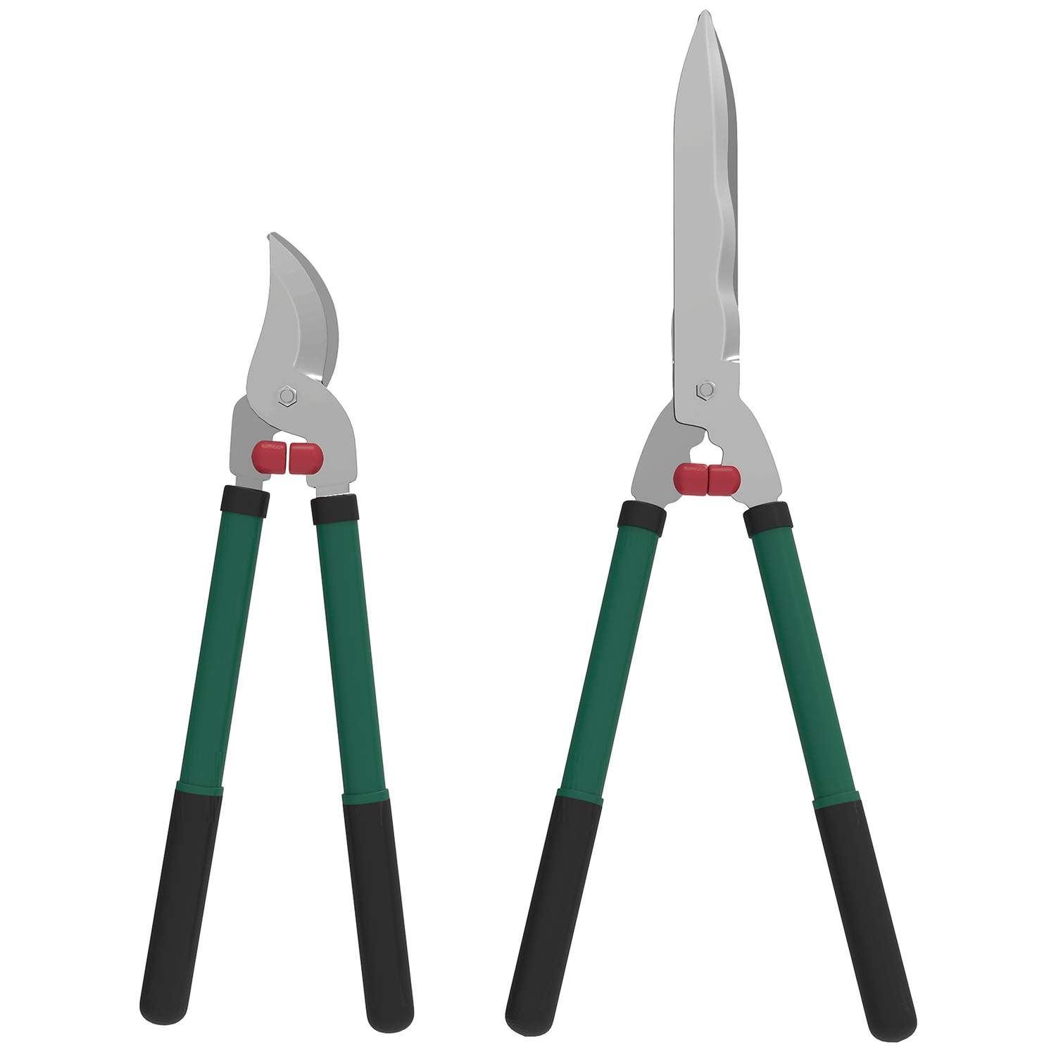 Havesakssæt 2-delt klingelængde 40 cm beskæringssaks med non-stick belagte metalklinger
