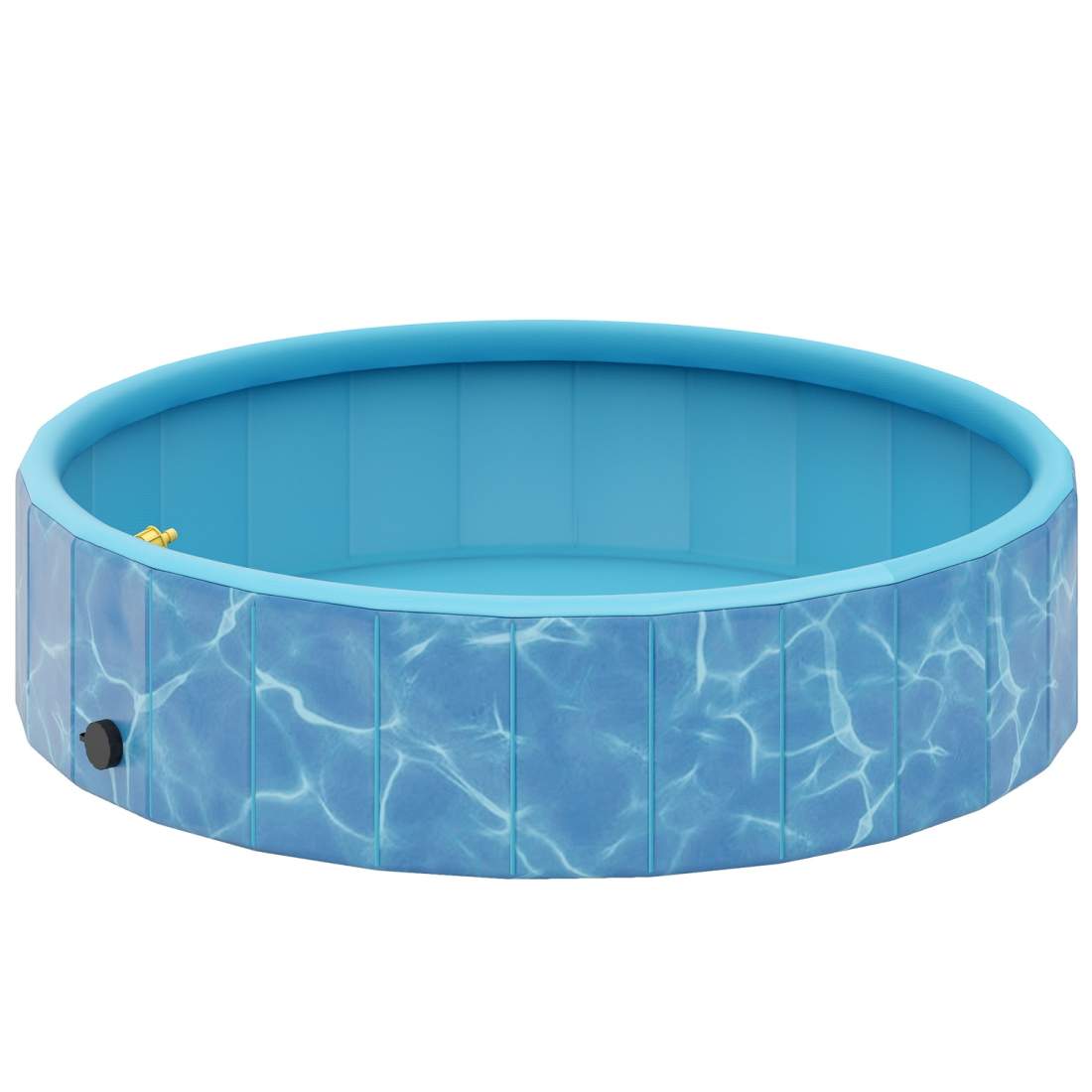Hundpool Hopfällbar plaskdamm med fontän och vattenkuddedesign Ø120 x 30 cm Blå | Hem & Hobby - Husdjur | Pryloteket