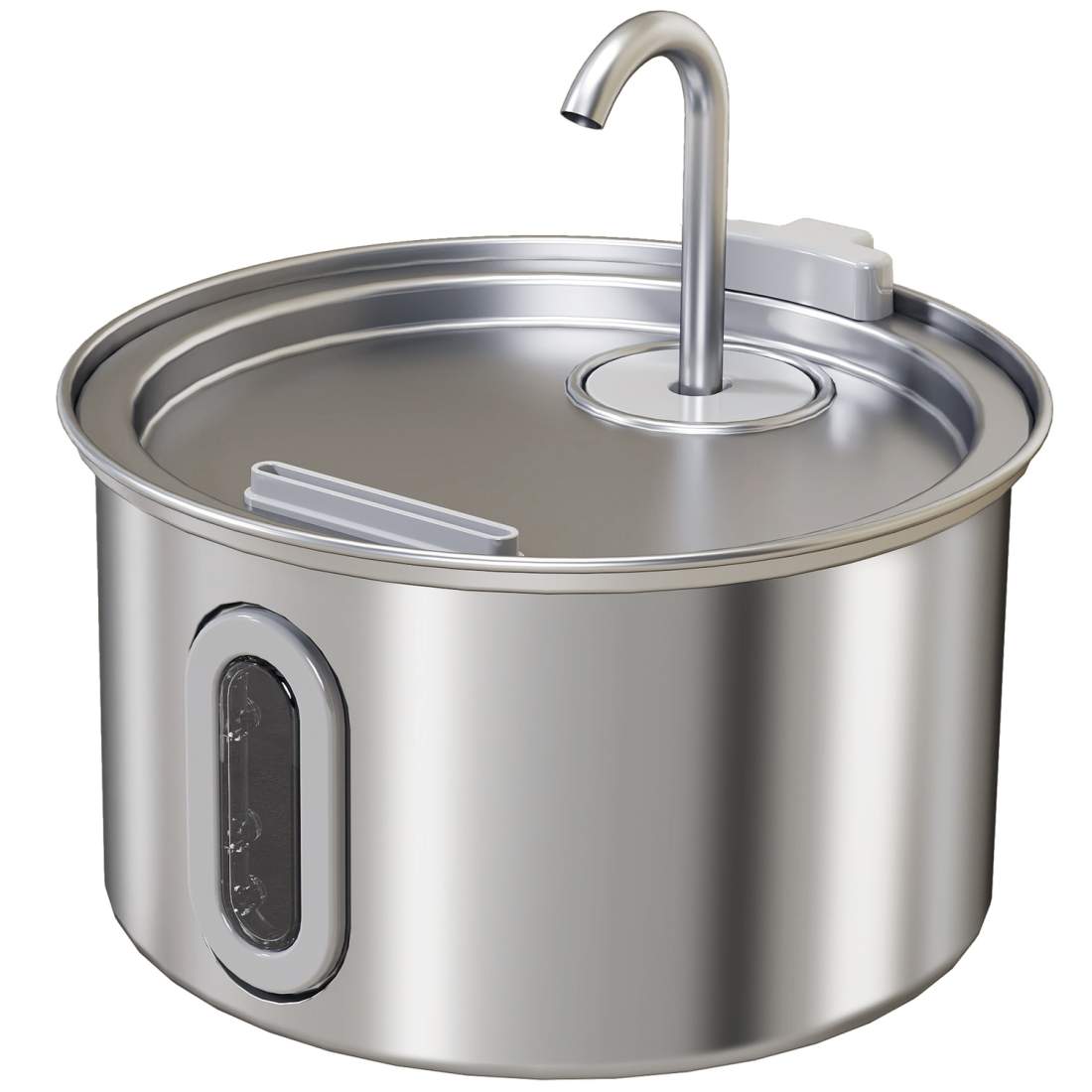 Kattfontän 2,5L dricksfontän för katter med tyst pump LED aktivt kolfilter 19,4 x 19,4 x 18,7 cm | Hem & Hobby - Husdjur | Pryloteket