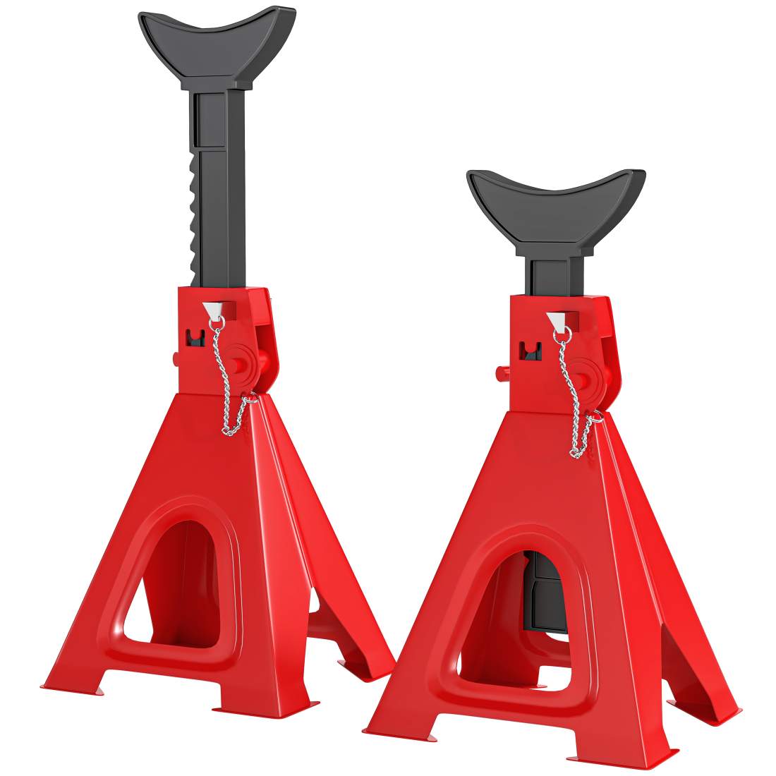 Domkraftsstativ 6 tons lastkapacitet 2 stycken stödstativ inklusive 2 säkerhetsnålar höjdjusterbar röd | Elektronik - Tillbehör Mobil & Surfplatta - Surfplatta Tillbehör - Stativ | Pryloteket