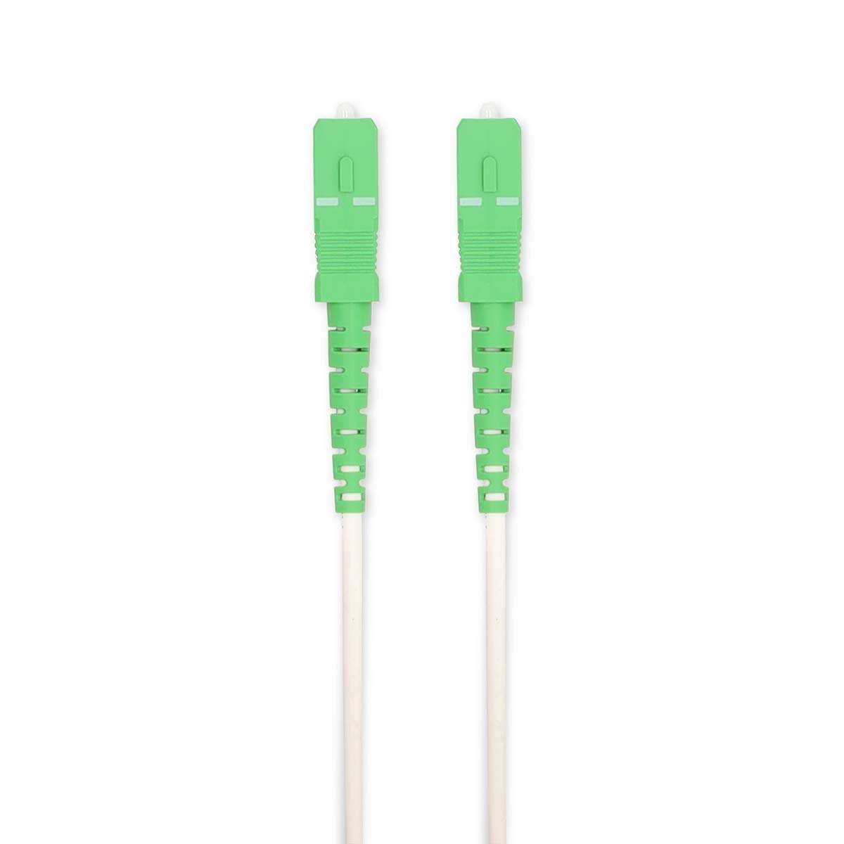 Glasfiber patchkabel | SMF (Single Mode Phase) | SC/APC | SC/APC | 100 Gbps | 6,00 m | Hvid | Gaveæske med Eurolås billede