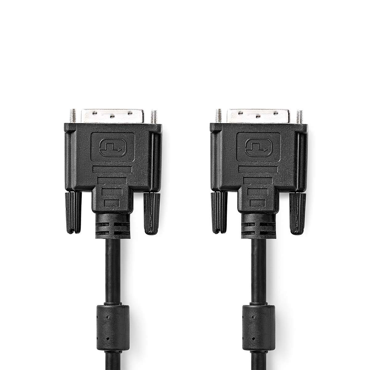 Nedis - DVI-kabel | DVI-D 24 + 1-pin han | DVI-D 24 + 1-pin han | 2560x1600 | Nikkelplateret | 2.00 m | Lige | PVC | Sort | Label - CCGL32001BK20