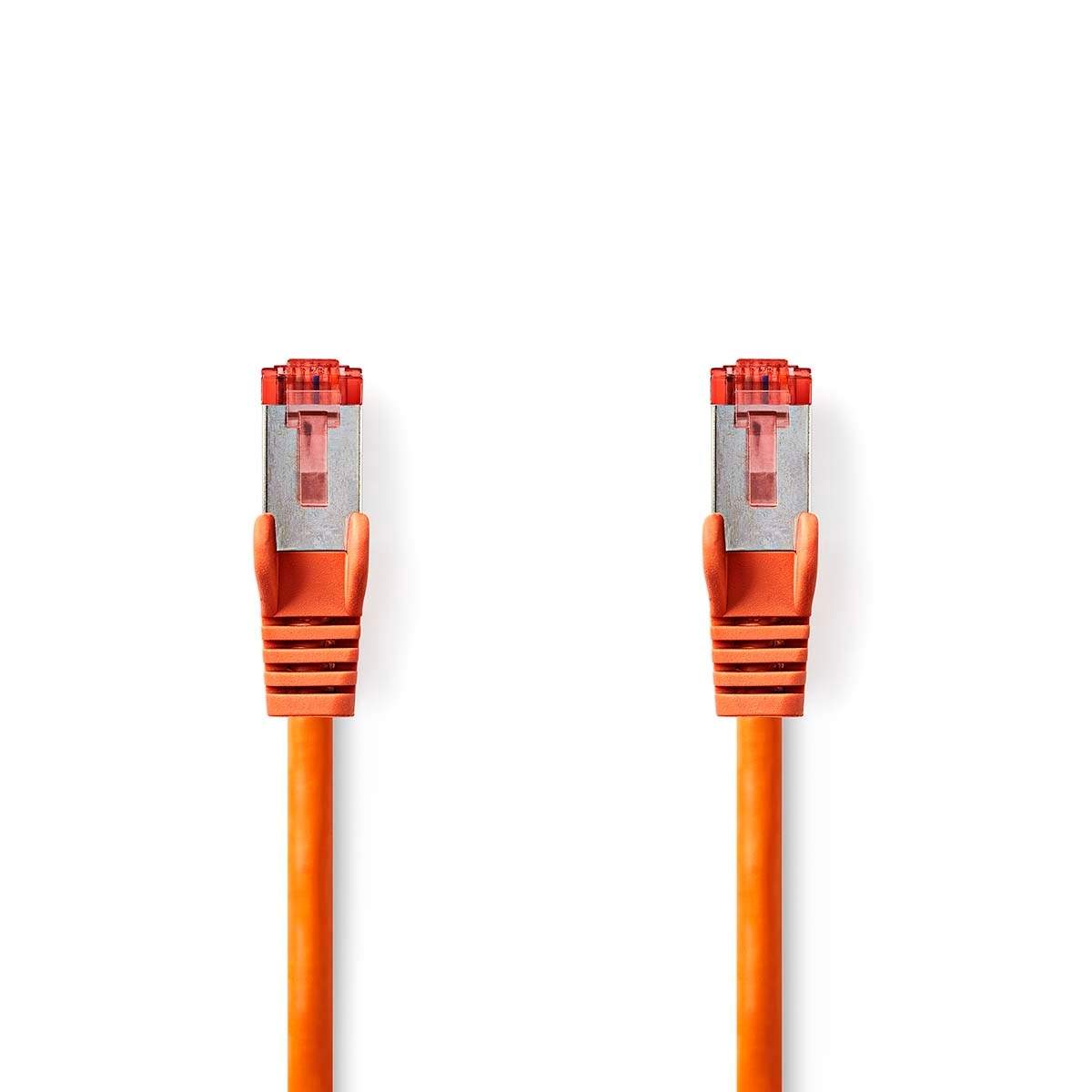 CAT6 netværkskabel | RJ45 Mand | RJ45 Mand | S/FTP | 5,00 m | runde | LSZH | Orange | Mærke