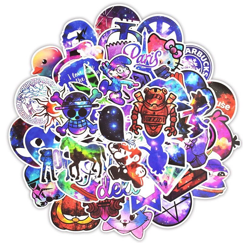 Klistermærker 50 stk. - Galakse 3