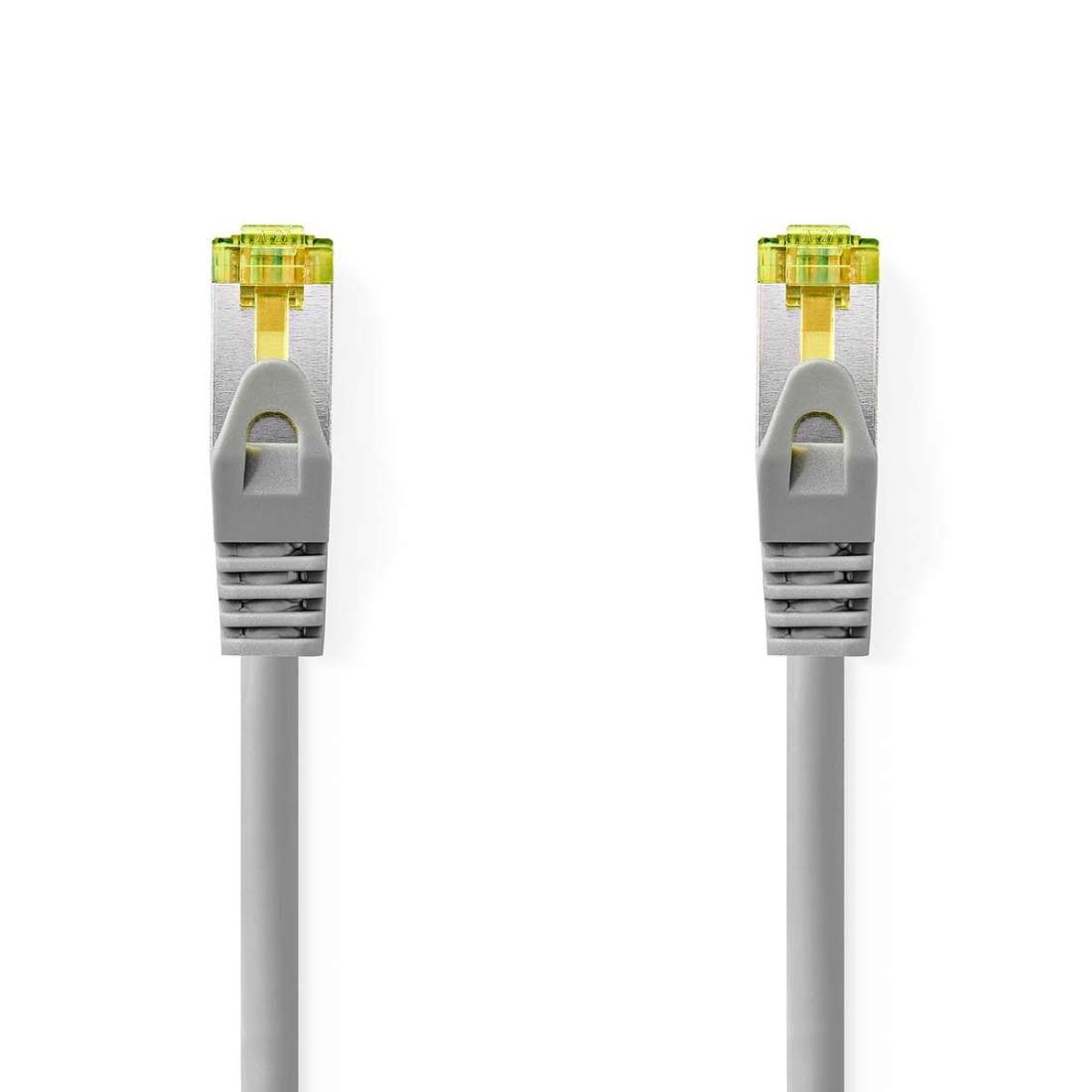 Cat 8.1 nätverkskabel S/FTP RJ45 hane RJ45 hane 0.50 m Rund LSZH Grå Label | Hem & Hobby | Pryloteket