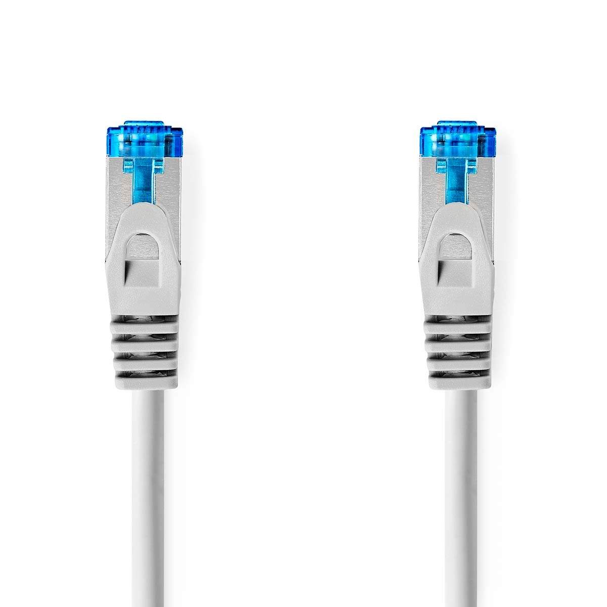 CAT6a nätverkskabel S/FTP RJ45 hane RJ45 hane 15.0 m Snagless Rund LSZH Grå Label | Hem & Hobby | Pryloteket