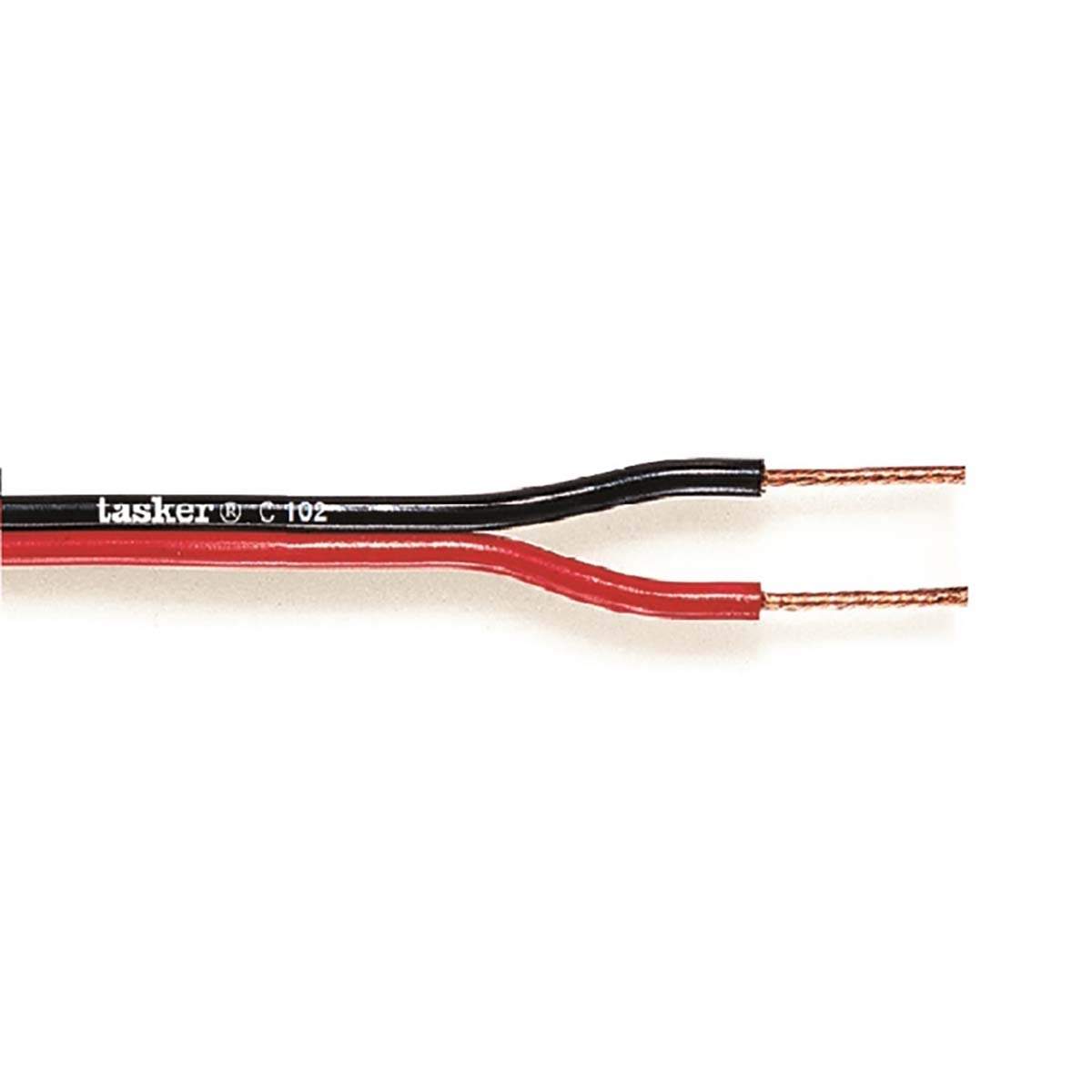 Tasker Højttalerkabel På Rulle 2x 1.00 mm ² 100 m Sort/Rød