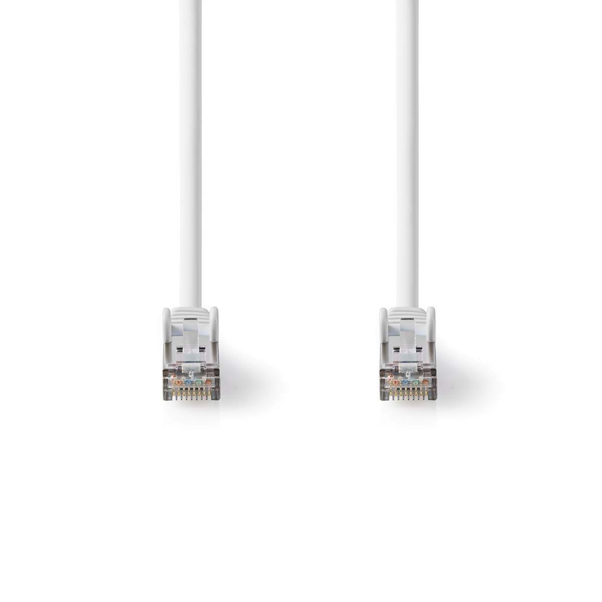 Nedis Cat 8.1 netværkskabel | S/FTP | RJ45 Han | RJ45 Han | 1.00 m | Runde | LSZH | Hvid | Label