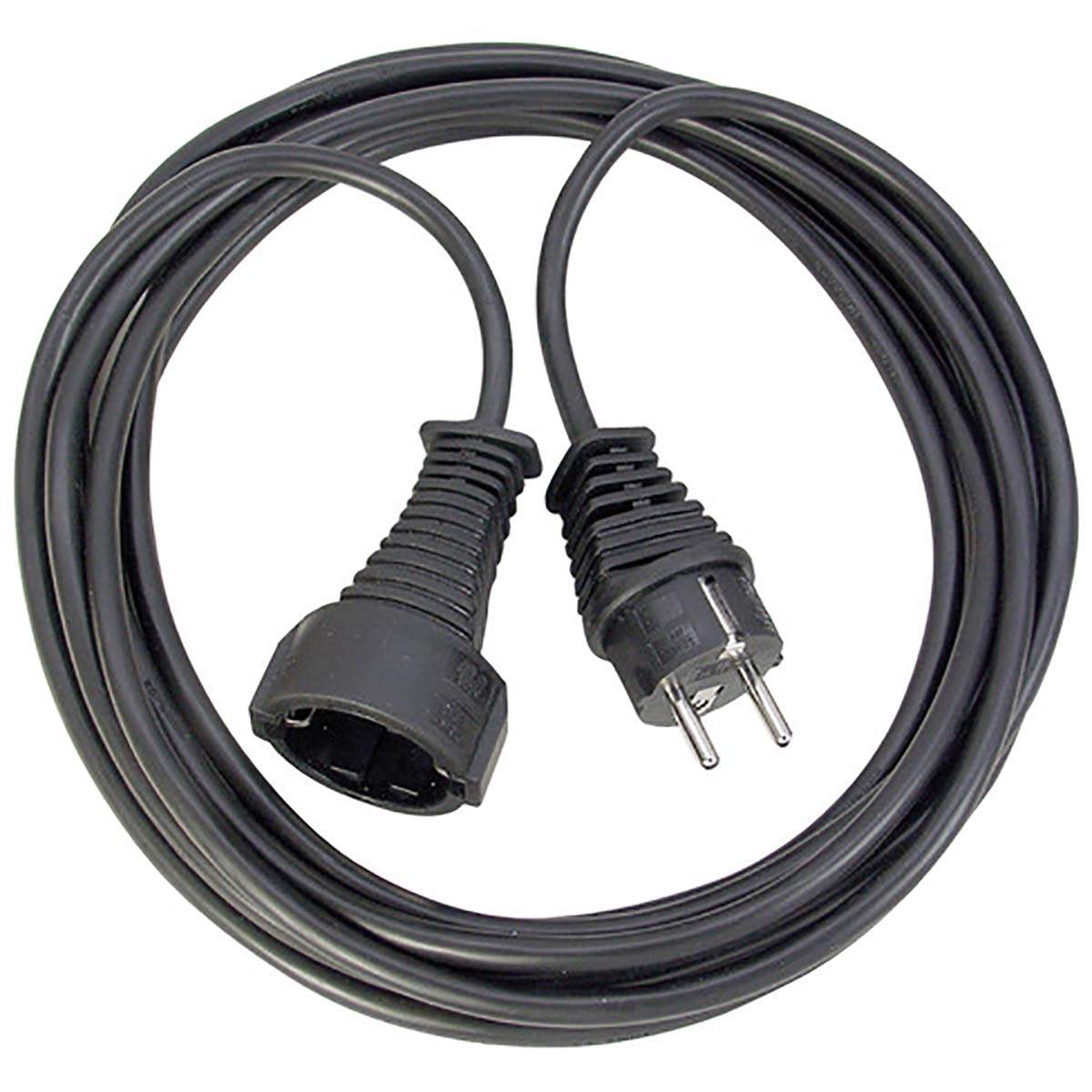 Jordad Kontakt Strömförlängningskabel Jordad Kontakt Hane - Jordad Kontakt Hona 25.0 m Svart | Elektronik - Kablar & Adaptrar - Adaptrar & Signalomvandlare - USB | Pryloteket