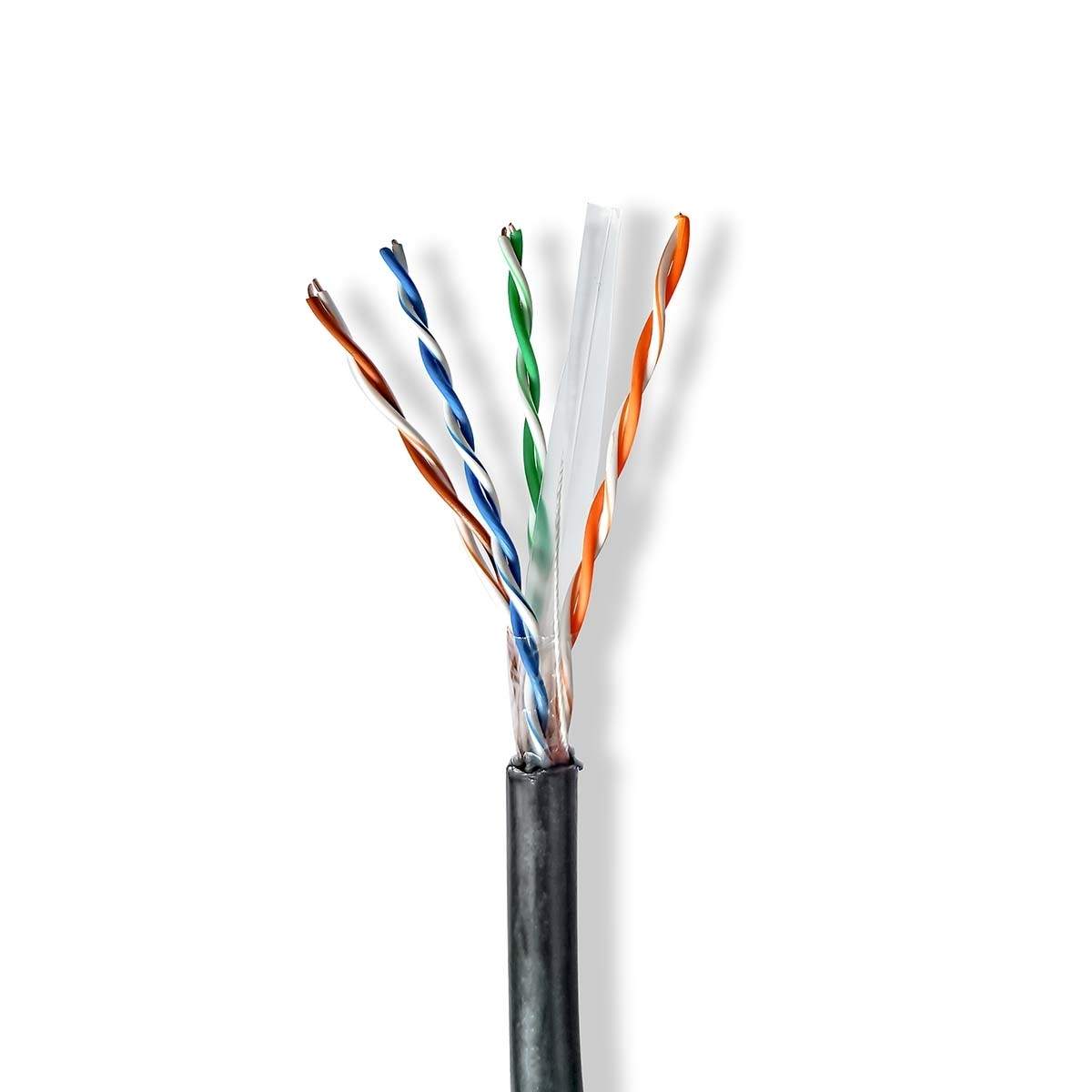 Nätverkskabel Roll CAT6 Fast U/UTP CCA 305.0 m Utomhus Rund PE Svart Presentbox | Elektronik - Kablar & Adaptrar - Adaptrar & Signalomvandlare - USB | Pryloteket