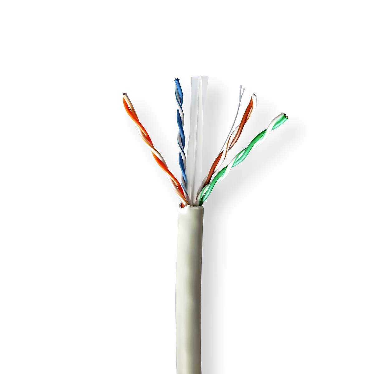 Nätverkskabel Roll CAT6 Fast U/UTP Bar koppar 100.0 m Inomhus Rund LSZH Grå Presentbox | Hem & Hobby | Pryloteket