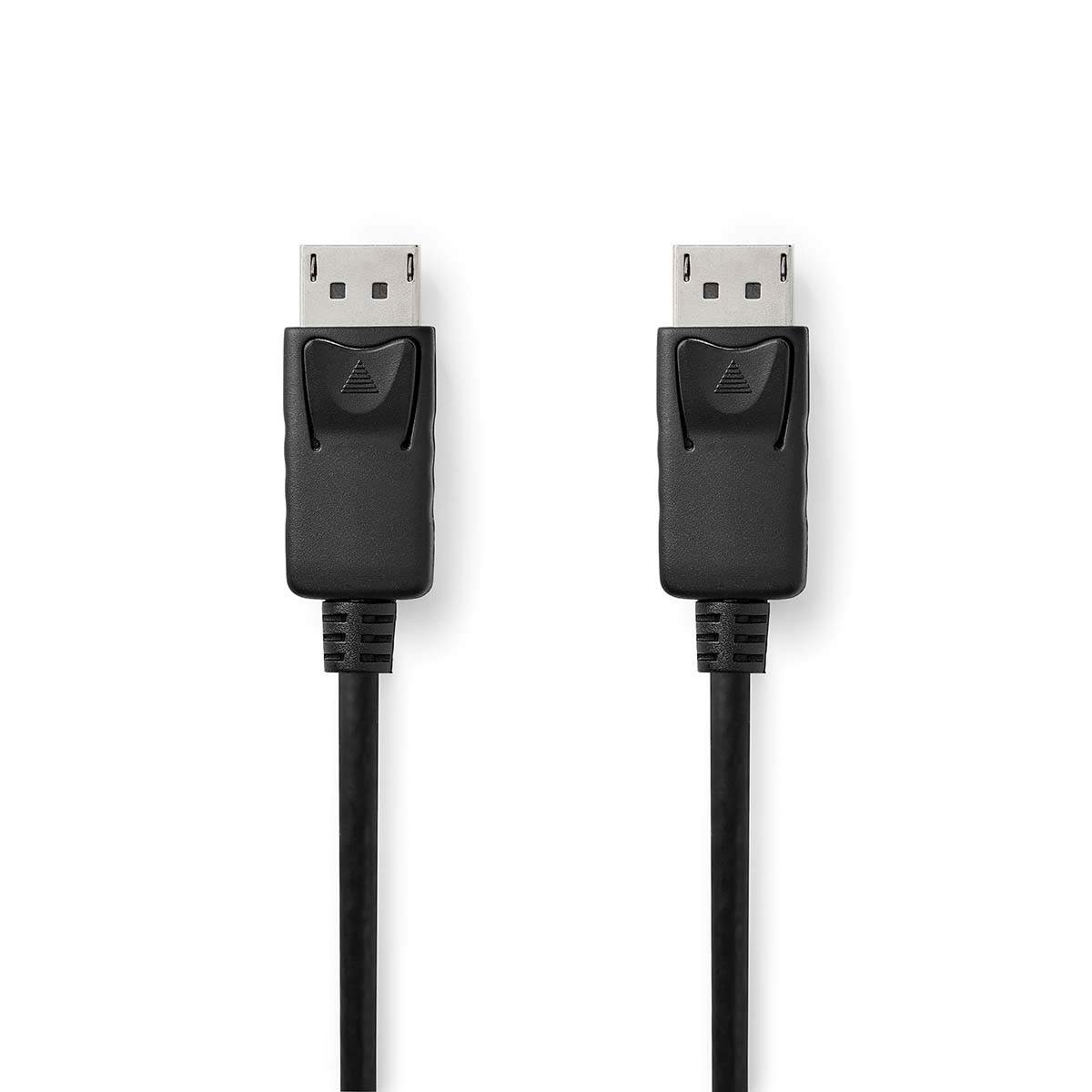Displayport kabel | DisplayPort Han | DisplayPort Han | 8K@60Hz | Nikkelplateret | 2.00 m | Runde | PVC | Sort | Plastikpose
