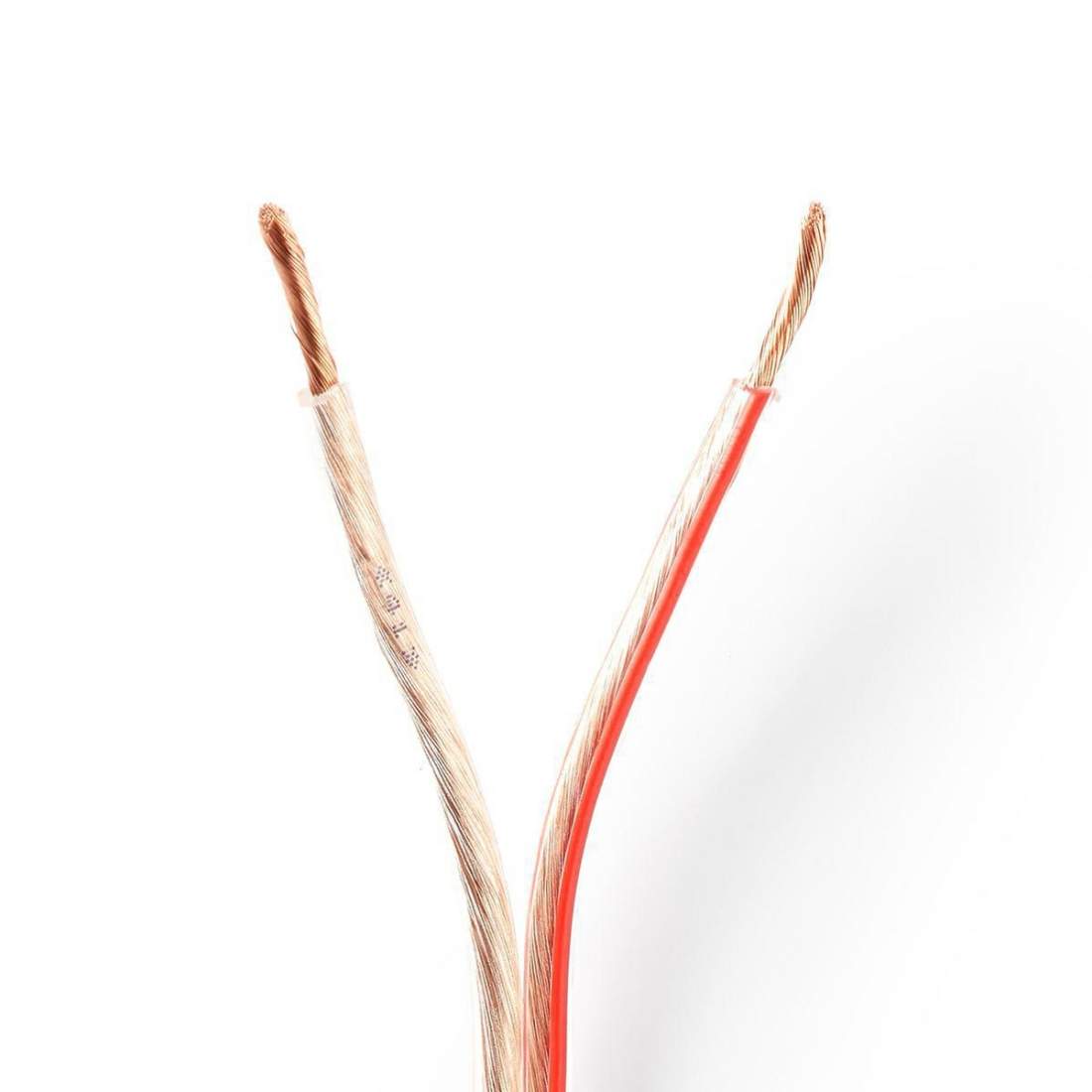 Högtalarkabel 2x 2.50 mm² CCA 100.0 m Rund PVC Transparent Emballage | Elektronik - Kablar & Adaptrar - Kablar | Pryloteket