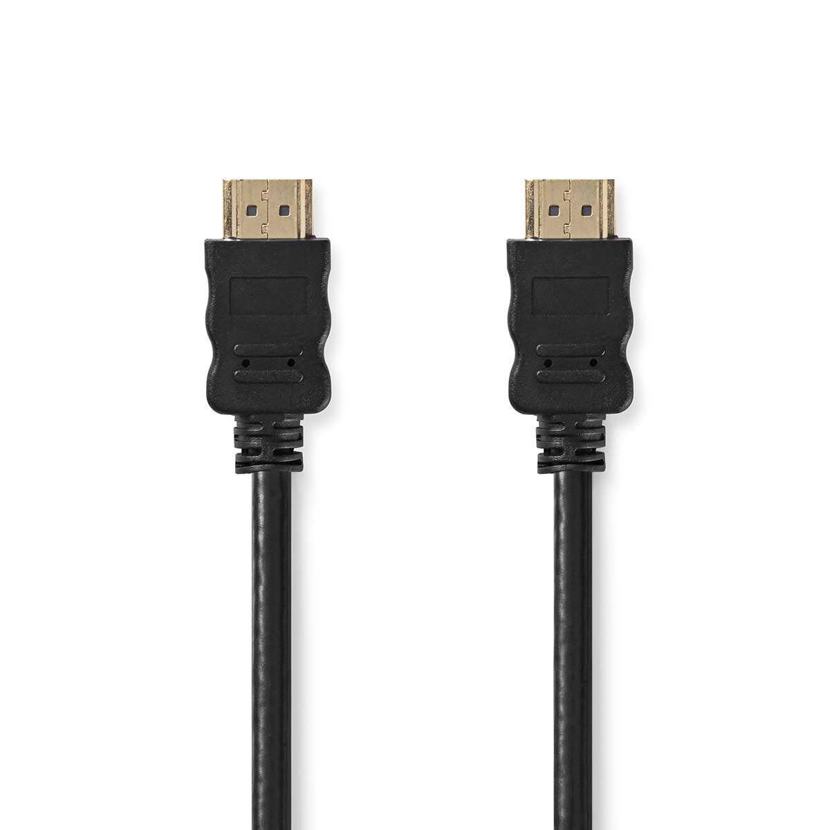 High Speed ​​HDMI ™ kabel med Ethernet | HDMI™ Stik | HDMI™ Stik | 4K@30Hz | ARC | 10.2 Gbps | 30.0 m | Runde | PVC | Sort | Mær