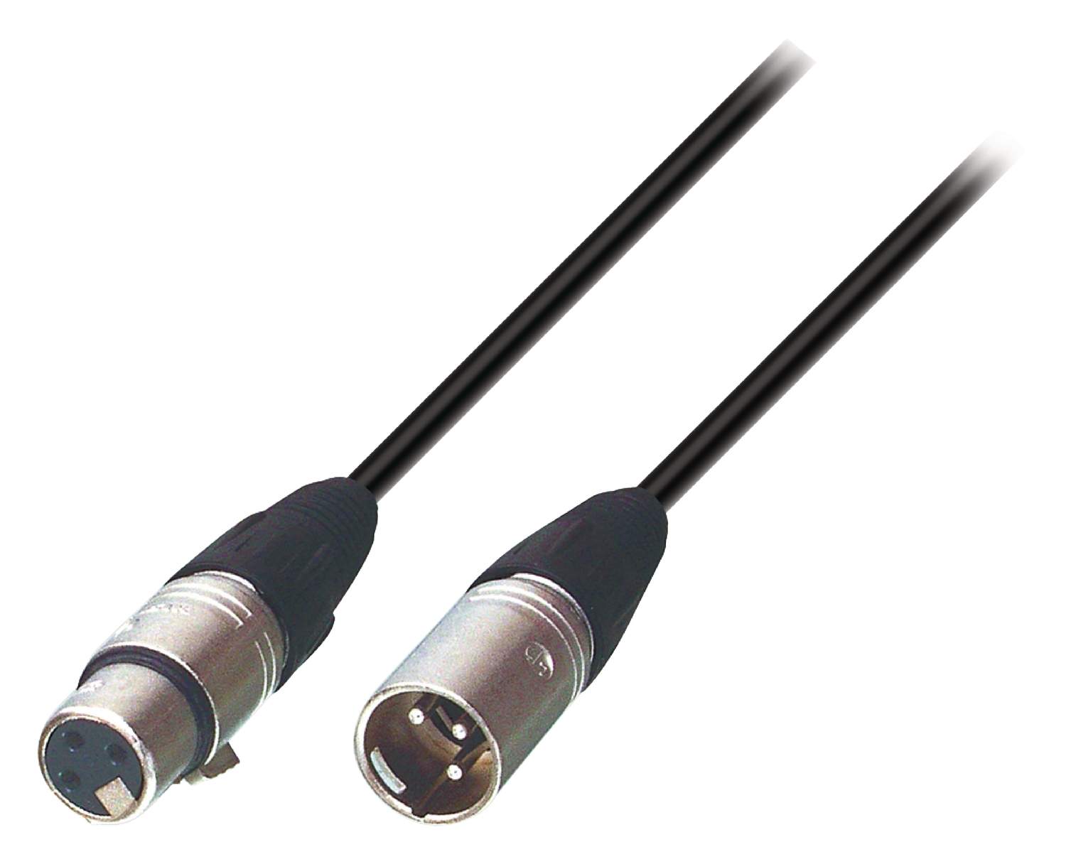 Højttalerkabel XLR 3-Pin Han - XLR 3-Pin Hun 3.00 m Sort billede