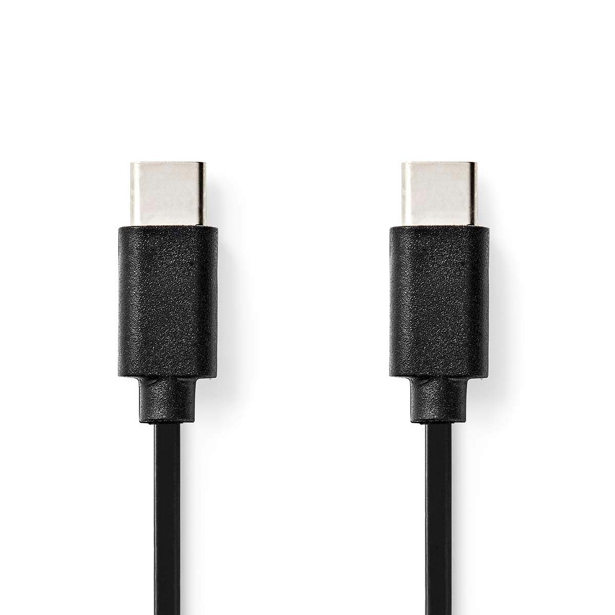 USB-kabel | USB 2.0 | USB-C™ Han | USB-C™ Han | 60 W | 480 Mbps | Nikkelplateret | 1.00 m | Runde | PVC | Sort | Konvolut