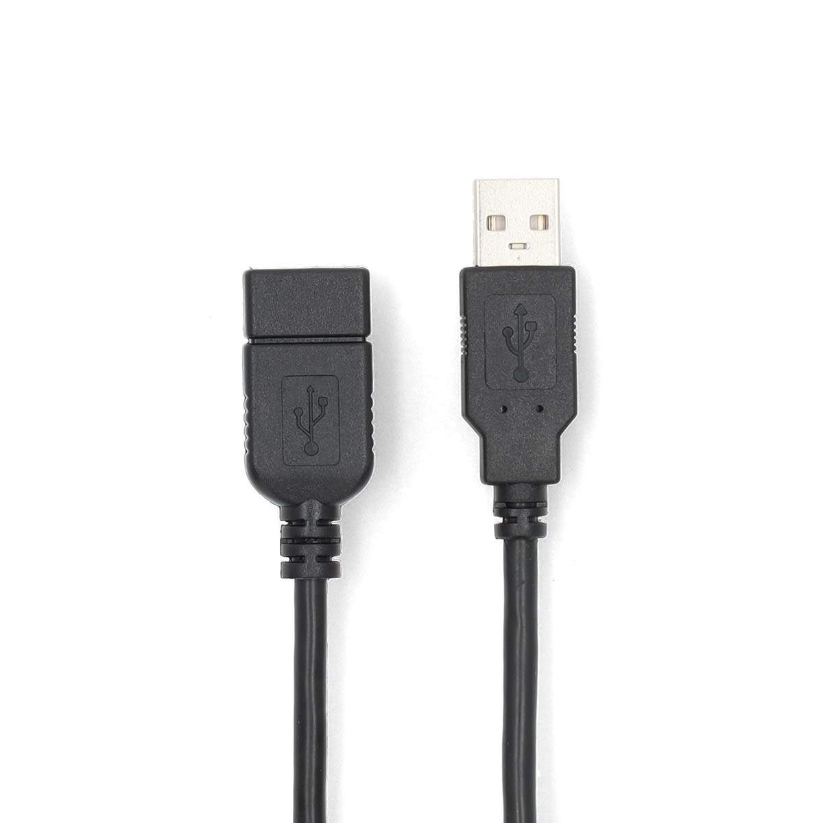 USB-kabel USB 2.0 USB-A Hane USB-A Hona 480 Mbps Nickelplaterad 3.00 m Rund PVC Svart Label | Elektronik - Kablar & Adaptrar - Adaptrar & Signalomvandlare - USB | Pryloteket