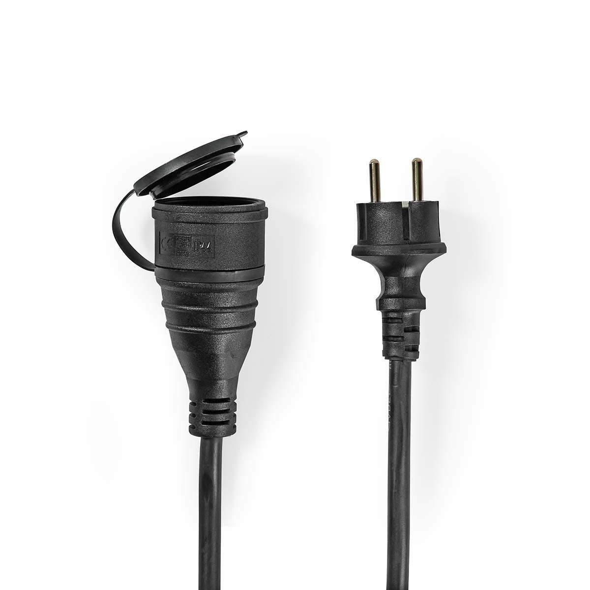Forlængerkabel M - F | Type F (CEE 7/7) | Stikprop med sidebens jord | 15.0 m | 3680 W | 250 V AC 50/60 Hz | Slags jordforbindel