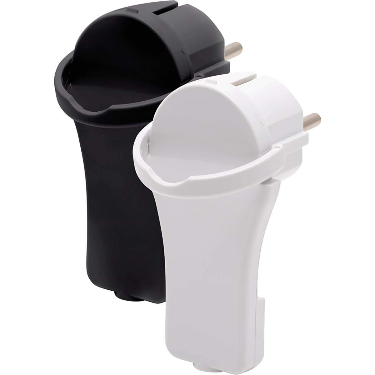 Alternativ bild 1 för brennenstuhl H05VV-F 3G1,5 - Förlängningskabel för ström - Eurokontakt (R) till Eurokontakt (P) vinklad - 2 m - inomhus - vit