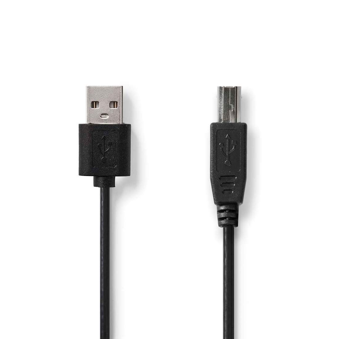 USB-kabel USB 2.0 USB-A Hane USB-B Hane 480 Mbps Nickelplaterad 3.00 m Rund PVC Svart Label | Elektronik - Kablar & Adaptrar - Adaptrar & Signalomvandlare - USB | Pryloteket