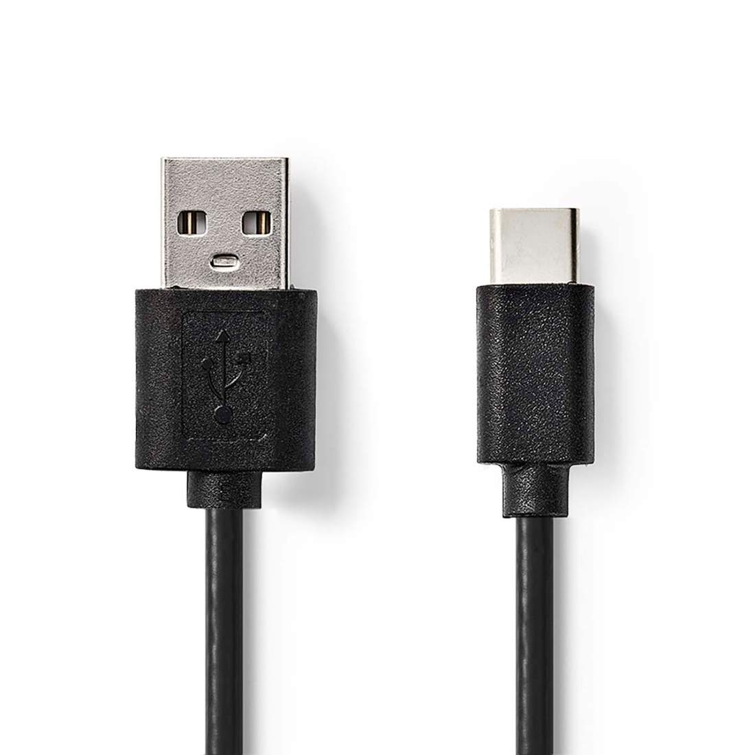 USB-kabel USB 2.0 USB-A Hane USB-C™ Hane 2.5 W 480 Mbps Nickelplaterad 2.00 m Rund PVC Svart Label | Elektronik - Kablar & Adaptrar - Adaptrar & Signalomvandlare - USB | Pryloteket